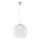 Κρεμαστό φωτιστικό με καλώδιο BALL 1xE27/15W/230V, διάμ. 30 cm, διάφανο γυαλί / γυαλιστερό χρώμιο