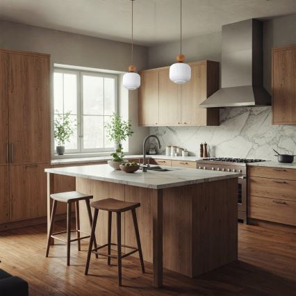 Κρεμαστό φωτιστικό με καλώδιο BALLO, 1xE14/10W/230V, μπεζ