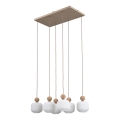 Κρεμαστό φωτιστικό με καλώδιο BALLO 6xE14/10W/230V μπεζ