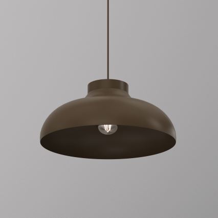 Κρεμαστό φωτιστικό με καλώδιο BASCA 1xE27/15W/230V καφέ