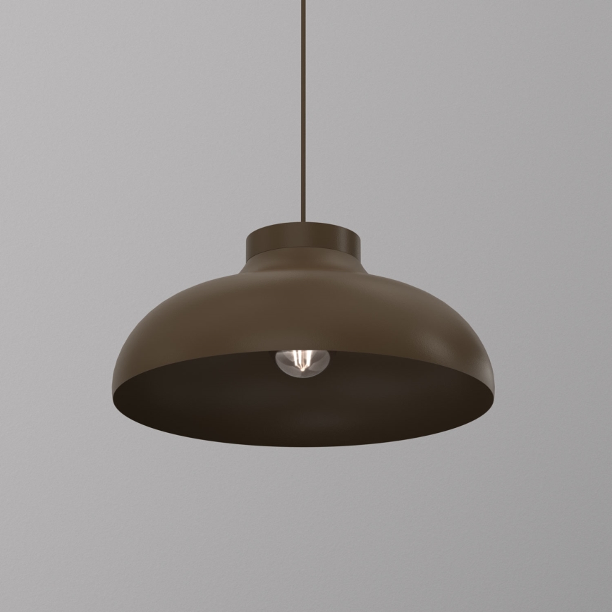 Κρεμαστό φωτιστικό με καλώδιο BASCA 1xE27/15W/230V καφέ