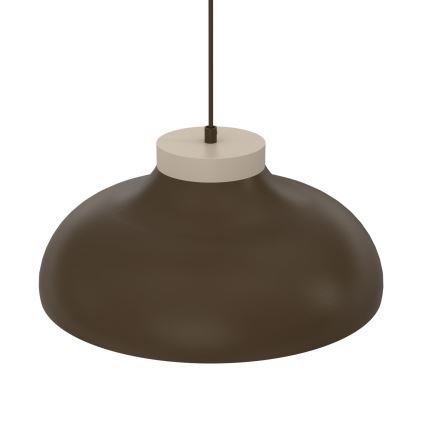 Κρεμαστό φωτιστικό με καλώδιο BASCA 1xE27/15W/230V καφέ/μπεζ