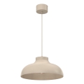 Κρεμαστό φωτιστικό με καλώδιο BASCA, 1xE27/15W/230V, σε μπεζ απόχρωση