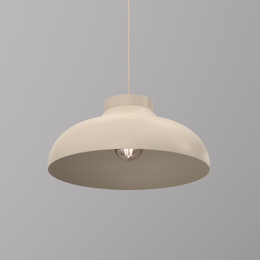Κρεμαστό φωτιστικό με καλώδιο BASCA, 1xE27/15W/230V, σε μπεζ απόχρωση