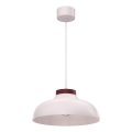 Κρεμαστό φωτιστικό με καλώδιο BASCA 1xE27/15W/230V εκρού/μπορντό
