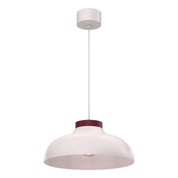 Κρεμαστό φωτιστικό με καλώδιο BASCA 1xE27/15W/230V εκρού/μπορντό