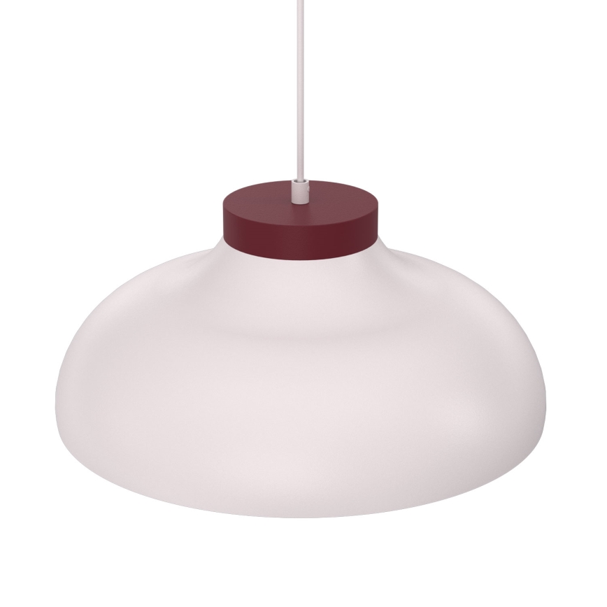 Κρεμαστό φωτιστικό με καλώδιο BASCA 1xE27/15W/230V εκρού/μπορντό