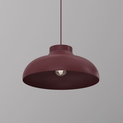 Κρεμαστό φωτιστικό με καλώδιο BASCA 1xE27/15W/230V μπορντό