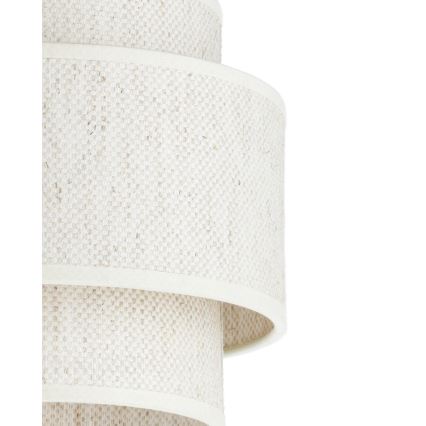 Κρεμαστό φωτιστικό με καλώδιο BOHO, 1xE27/60W/230V, διάμ. 20 εκ., σε λευκό χρώμα