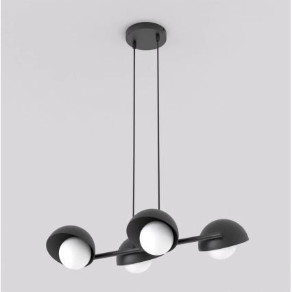 Κρεμαστό φωτιστικό με καλώδιο BOOM 4xG9/8W/230V μαύρο