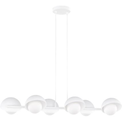 Κρεμαστό φωτιστικό με καλώδιο BOOM 6xG9/8W/230V λευκό