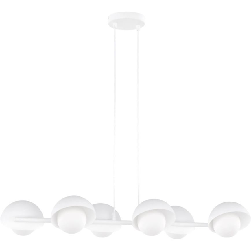 Κρεμαστό φωτιστικό με καλώδιο BOOM 6xG9/8W/230V λευκό