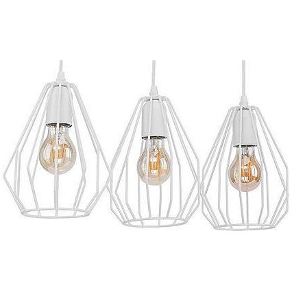 Κρεμαστό φωτιστικό με καλώδιο BRYLANT 3xE27/60W/230V λευκό