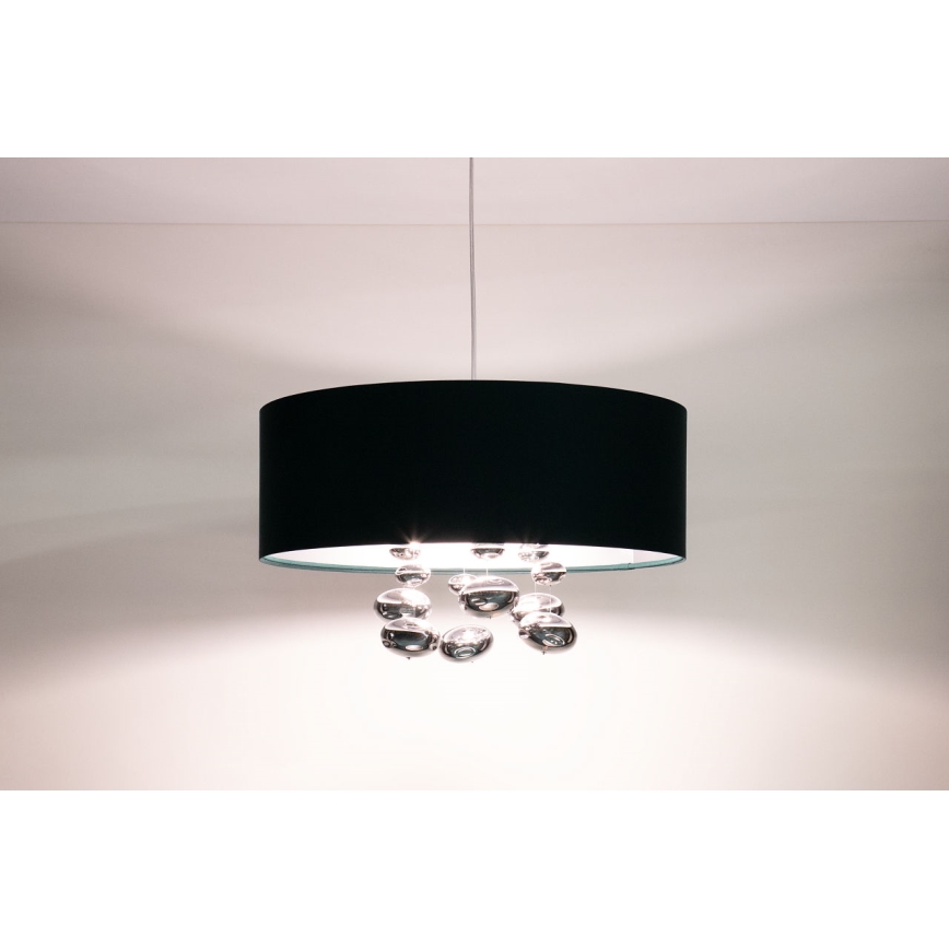 Κρεμαστό φωτιστικό με καλώδιο BUBBLE 1xE27/60W/230V Ø 40 cm πράσινο