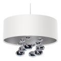 Κρεμαστό φωτιστικό με καλώδιο BUBBLE 1xE27/60W/230V Ø 40 εκ. λευκό