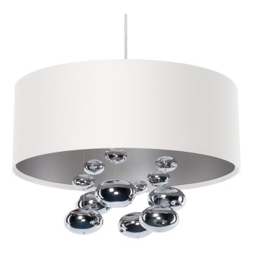 Κρεμαστό φωτιστικό με καλώδιο BUBBLE 1xE27/60W/230V Ø 40 εκ. λευκό