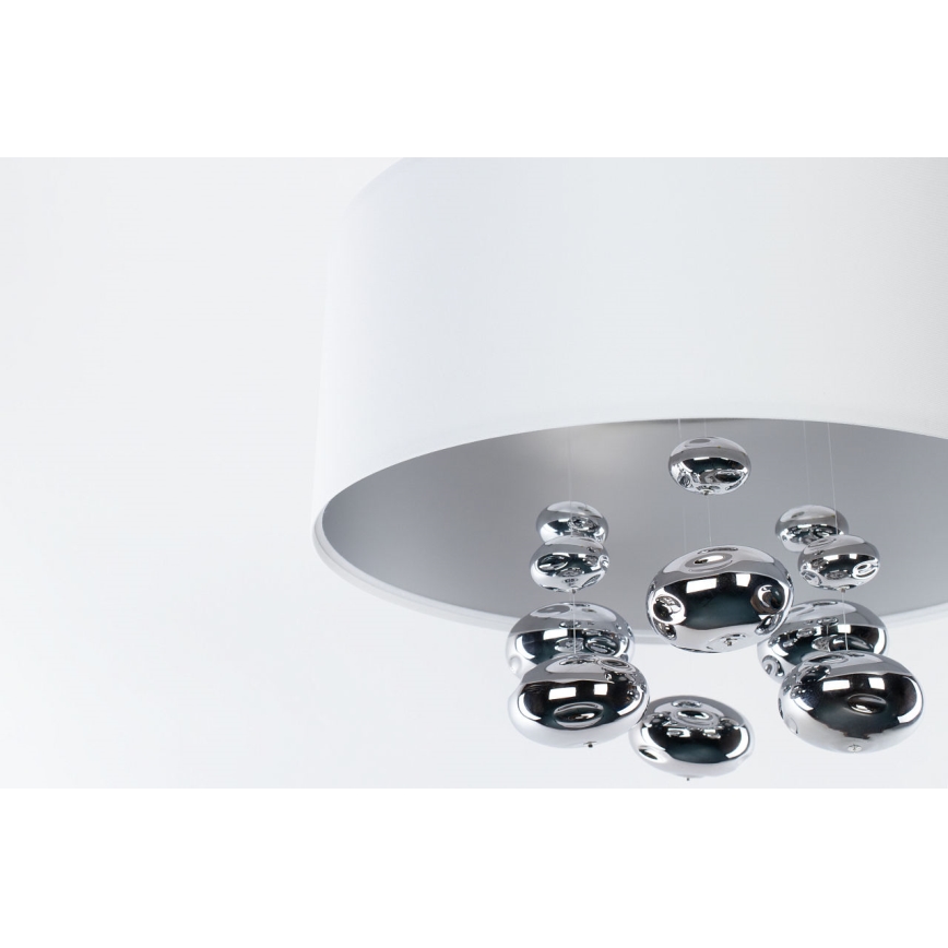 Κρεμαστό φωτιστικό με καλώδιο BUBBLE 1xE27/60W/230V Ø 40 εκ. λευκό