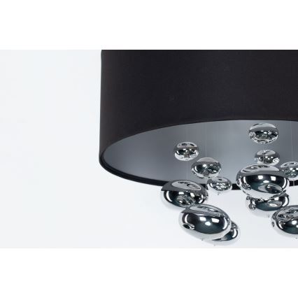 Κρεμαστό φωτιστικό με καλώδιο BUBBLE 1xE27/60W/230V, διάμετρος 40 εκ., μαύρο