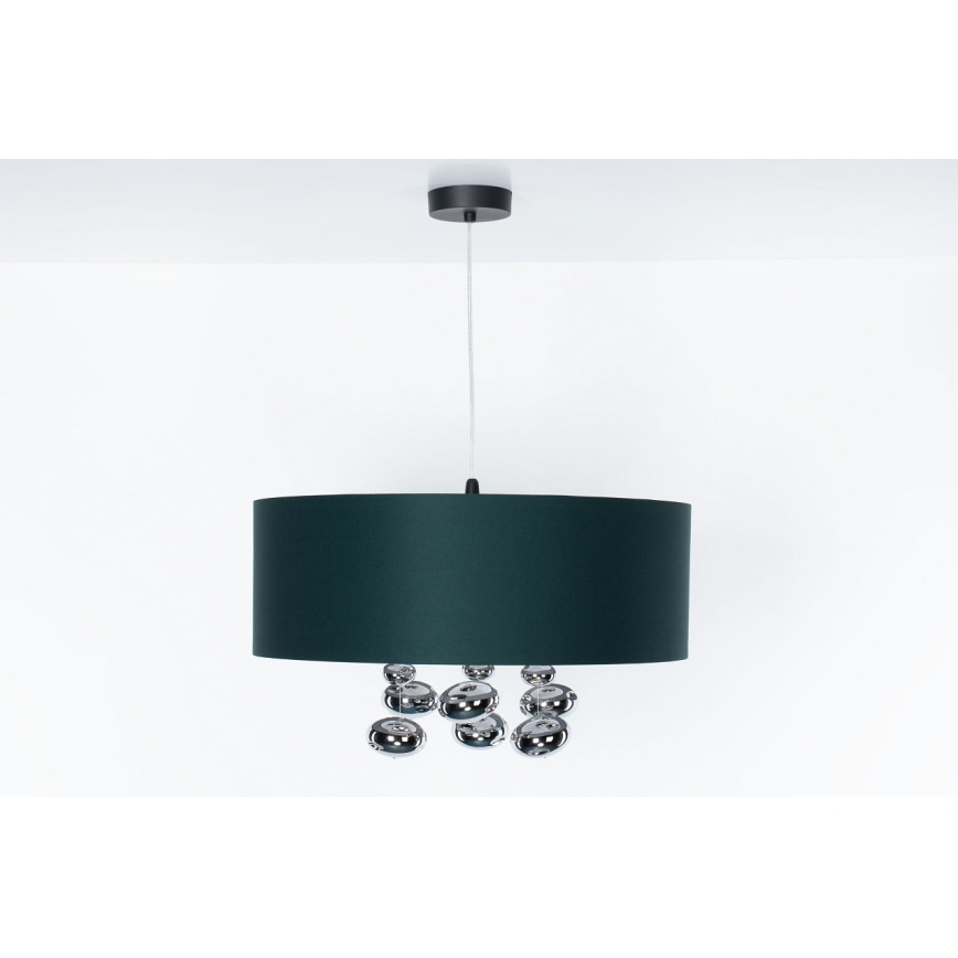 Κρεμαστό φωτιστικό με καλώδιο BUBBLE, 1xE27/60W/230V, διάμετρος 50 εκ., πράσινο