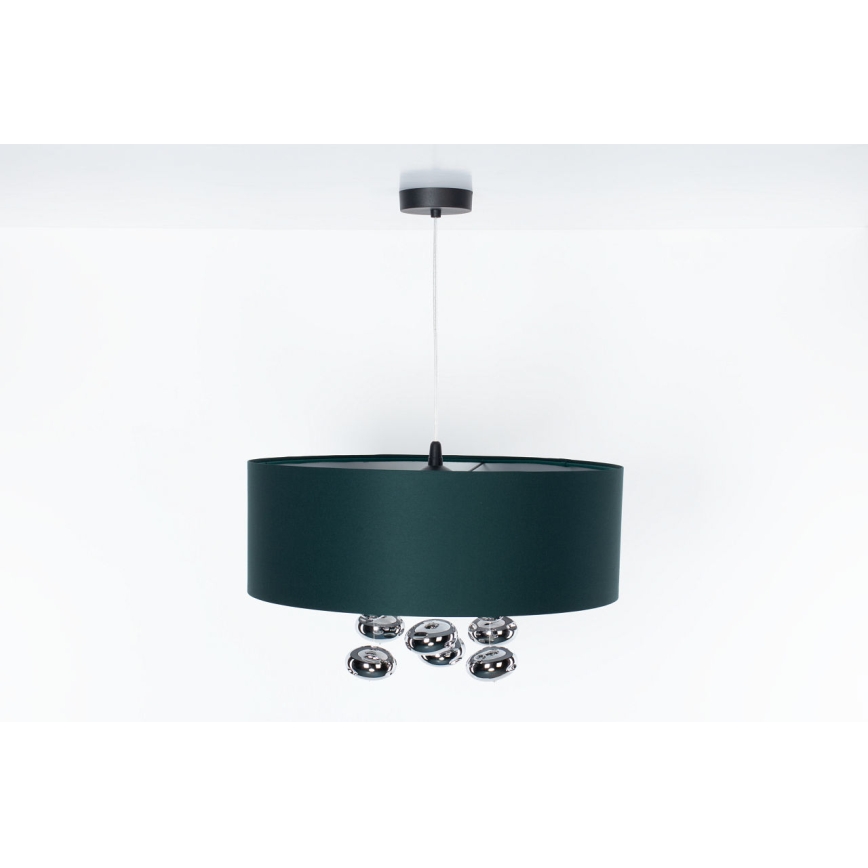Κρεμαστό φωτιστικό με καλώδιο BUBBLE, 1xE27/60W/230V, διάμετρος 50 εκ., πράσινο