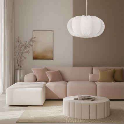 Κρεμαστό φωτιστικό με καλώδιο CAFEE 1xE27/40W/230V Ø 52 cm λευκό