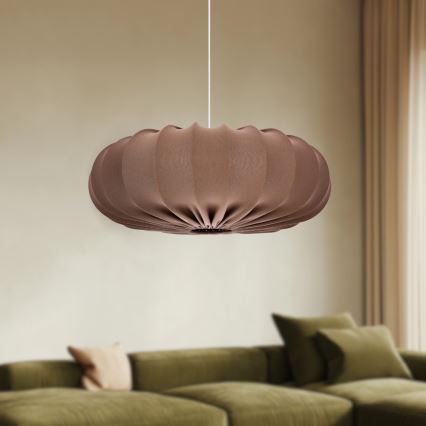 Κρεμαστό φωτιστικό με καλώδιο CAFEE 1xE27/40W/230V Ø 66 εκ. καφέ