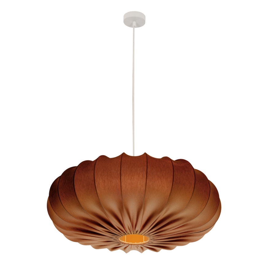 Κρεμαστό φωτιστικό με καλώδιο CAFEE 1xE27/40W/230V Ø 66 εκ. καφέ