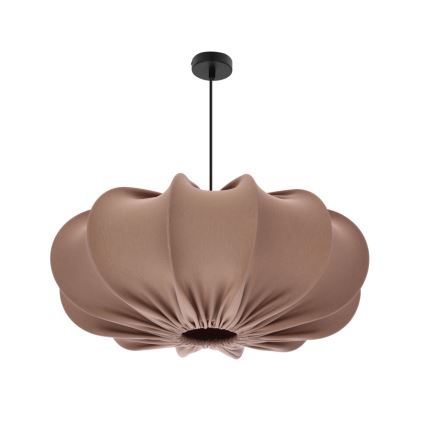 Κρεμαστό φωτιστικό με καλώδιο CAFEE 1xE27/40W/230V διάμ. 52 cm καφέ