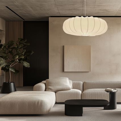 Κρεμαστό φωτιστικό με καλώδιο CAFEE 1xE27/40W/230V, διάμ. 66 εκ., λευκό