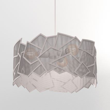 Κρεμαστό φωτιστικό με καλώδιο CAMO 3xE27/15W/230V μπεζ