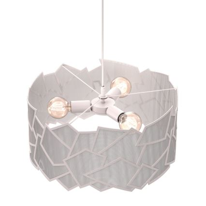 Κρεμαστό φωτιστικό με καλώδιο CAMO 3xE27/15W/230V μπεζ