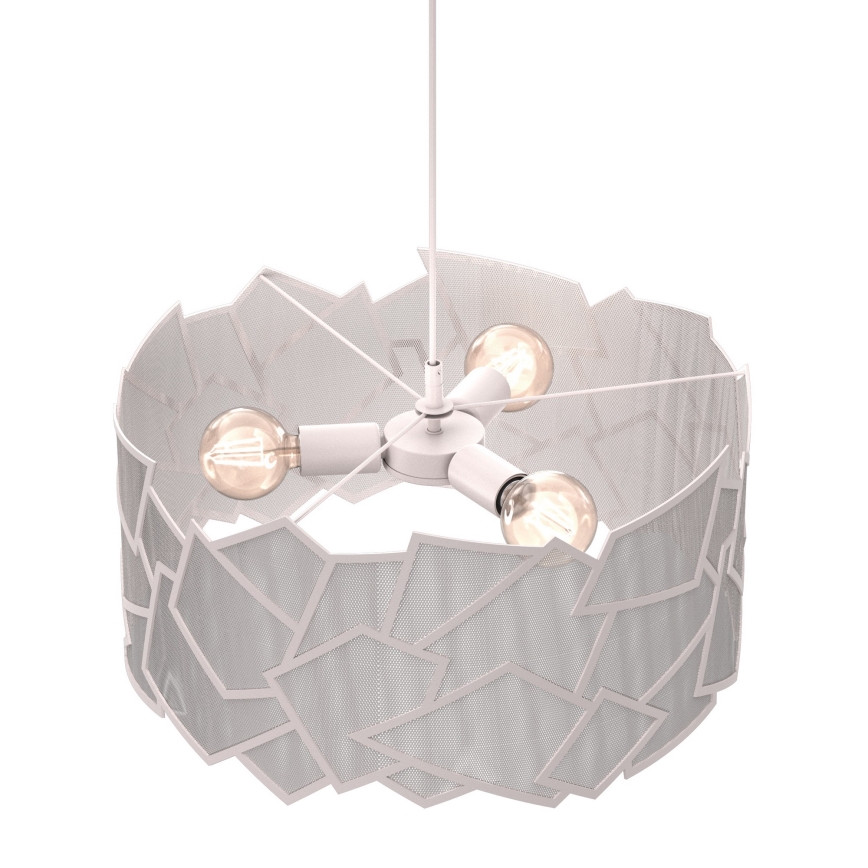 Κρεμαστό φωτιστικό με καλώδιο CAMO 3xE27/15W/230V μπεζ