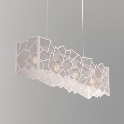 Κρεμαστό φωτιστικό με καλώδιο CAMO 4xE27/15W/230V, μπεζ