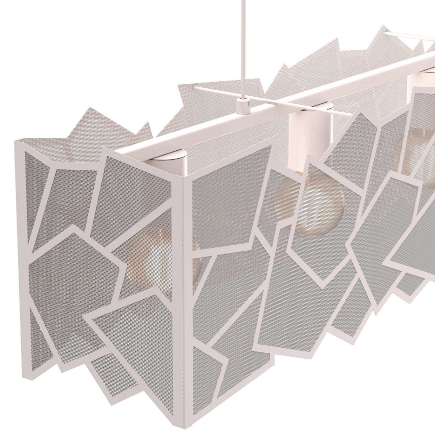 Κρεμαστό φωτιστικό με καλώδιο CAMO 5xE27/15W/230V μπεζ