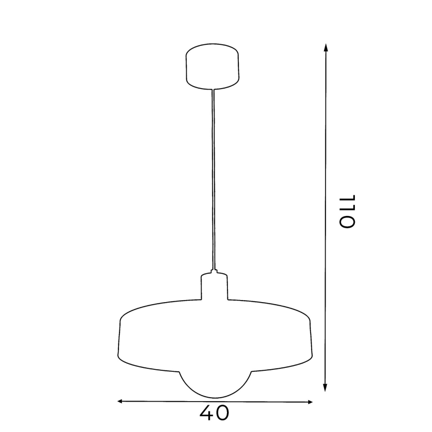 Κρεμαστό φωτιστικό με καλώδιο CANAN 1xE27/15W/230V, διάμ. 29 cm, μπεζ