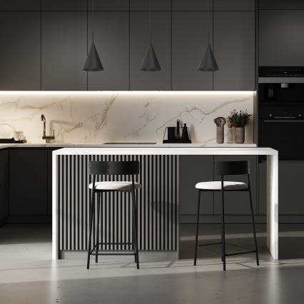 Κρεμαστό φωτιστικό με καλώδιο CAPITAL, 1x GX53/15W/230V, διάμ. 17 εκ., μαύρο