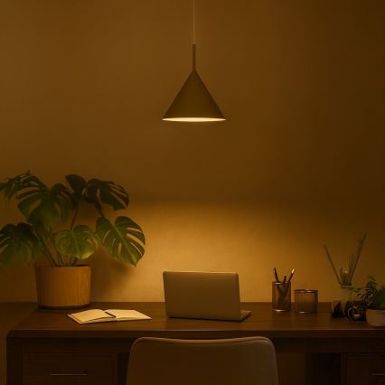 Κρεμαστό φωτιστικό με καλώδιο CAPITAL 1xGX53/15W/230V Ø 32 cm, ταουπ