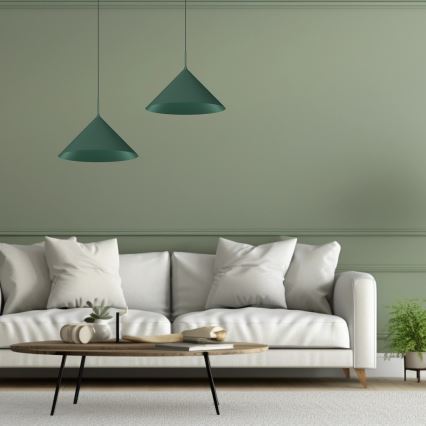 Κρεμαστό φωτιστικό με καλώδιο CAPITAL 1xGX53/15W/230V Ø 46 cm πράσινο