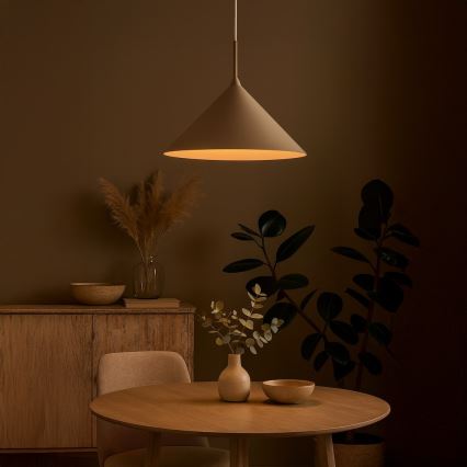 Κρεμαστό φωτιστικό με καλώδιο CAPITAL 1xGX53/15W/230V Ø 46 cm μπεζ