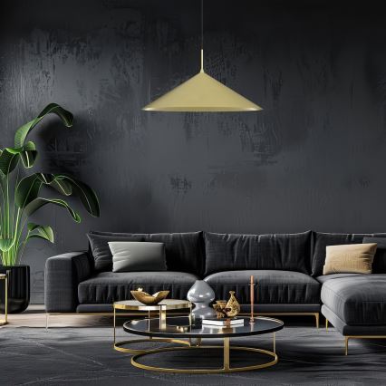 Κρεμαστό φωτιστικό με καλώδιο CAPITAL 1xGX53/15W/230V Ø 60 cm χρυσό