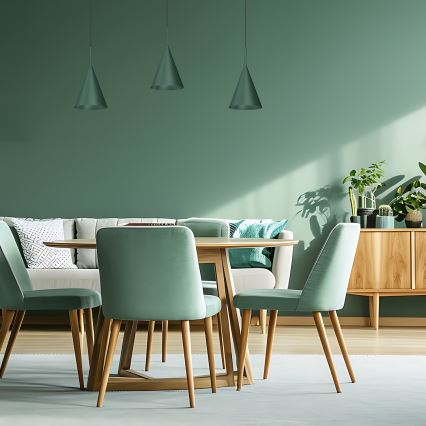 Κρεμαστό φωτιστικό με καλώδιο CAPITAL 1xGX53/15W/230V διάμ. 17 εκ. πράσινο