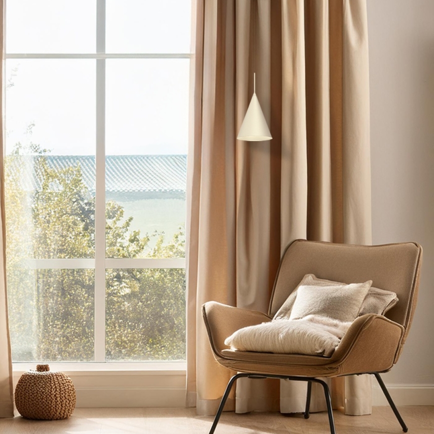 Κρεμαστό φωτιστικό με καλώδιο CAPITAL 1xGX53/15W/230V, διάμ. 17 εκ., χρώμα εκρού