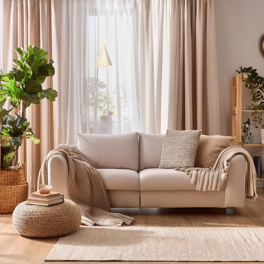 Κρεμαστό φωτιστικό με καλώδιο CAPITAL 1xGX53/15W/230V, διάμ. 17 εκ., χρώμα εκρού