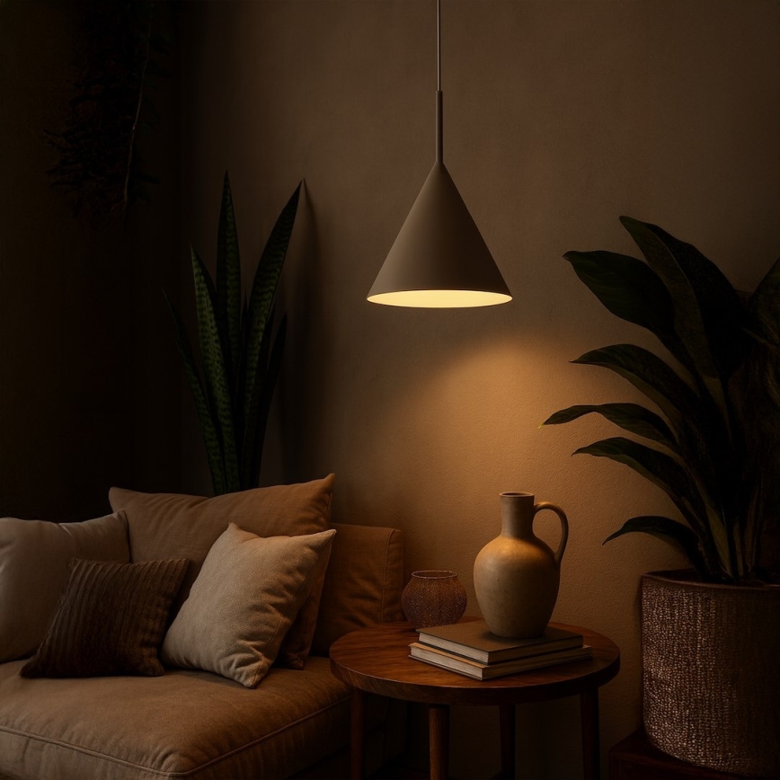 Κρεμαστό φωτιστικό με καλώδιο CAPITAL 1xGX53/15W/230V διάμ. 32 εκ. μπεζ