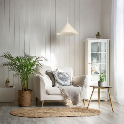 Κρεμαστό φωτιστικό με καλώδιο CAPITAL 1xGX53/15W/230V, διάμ. 46 εκ., σε εκρού απόχρωση