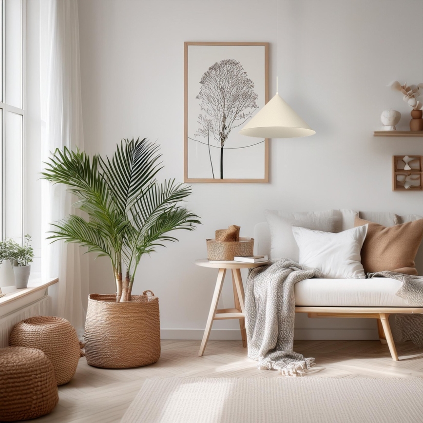 Κρεμαστό φωτιστικό με καλώδιο CAPITAL 1xGX53/15W/230V, διάμ. 46 εκ., σε εκρού απόχρωση