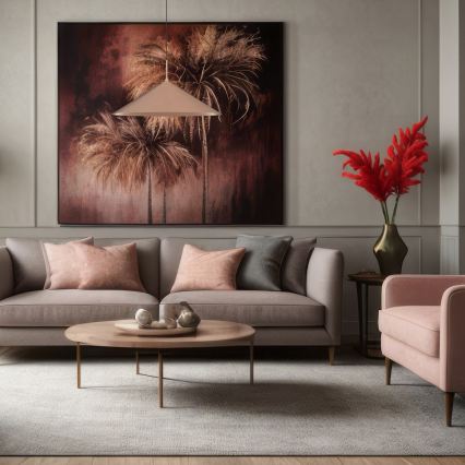 Κρεμαστό φωτιστικό με καλώδιο CAPITAL 1xGX53/15W/230V διάμ. 60 cm ροζ χρυσό