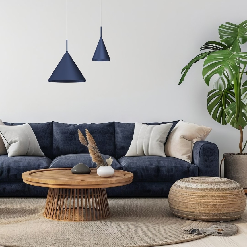 Κρεμαστό φωτιστικό με καλώδιο CAPITAL 1xGX53/15W/230V, διάμετρος 32 εκ., μπλε