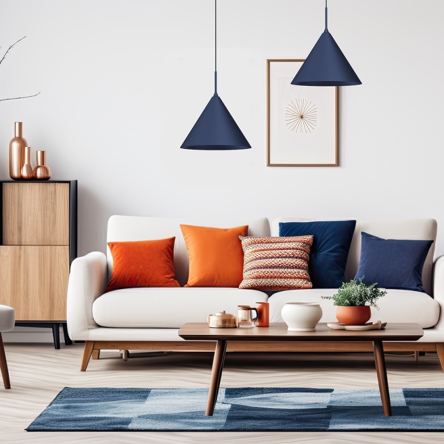 Κρεμαστό φωτιστικό με καλώδιο CAPITAL 1xGX53/15W/230V, διάμετρος 32 εκ., μπλε