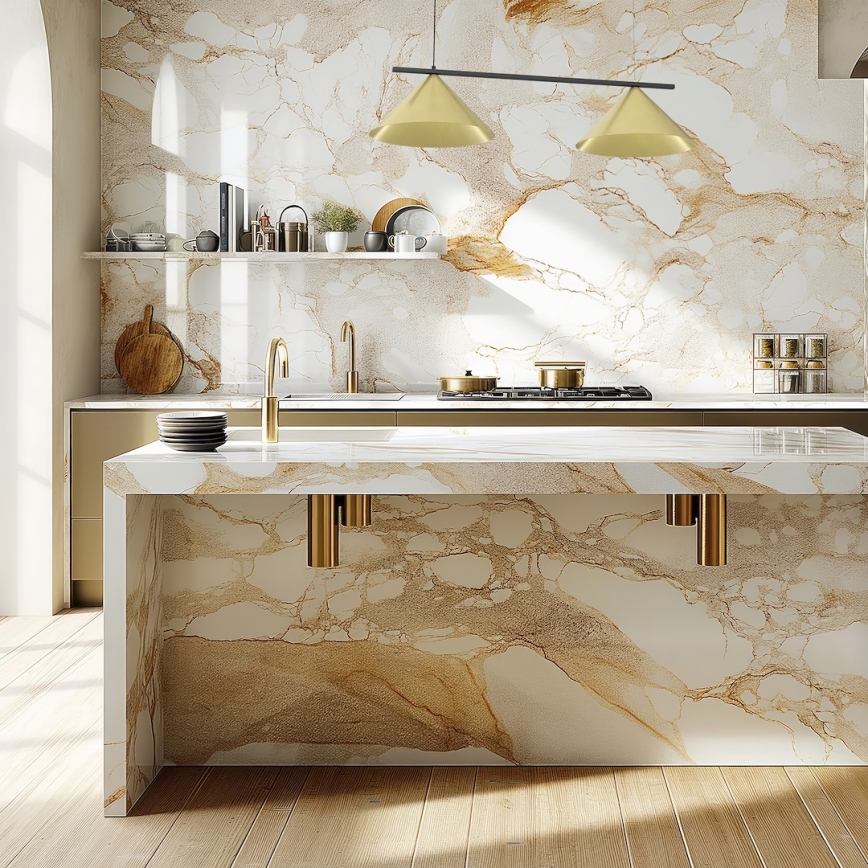 Κρεμαστό φωτιστικό με καλώδιο CAPITAL 2xGX53/15W/230V χρυσό